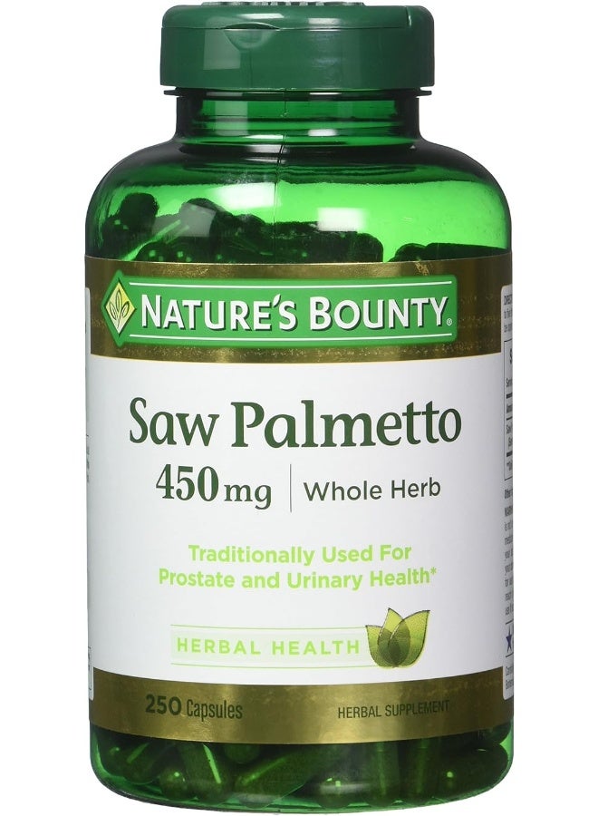 Saw Palmetto Capsules (450 Mg 250 Ea)
