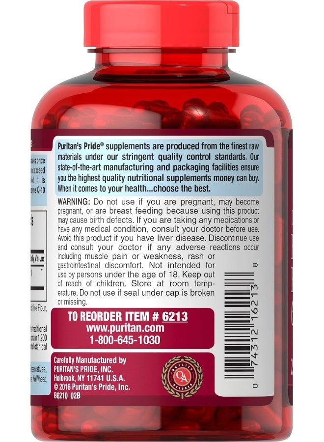 Red Yeast Rice 600 Mg 240 Count