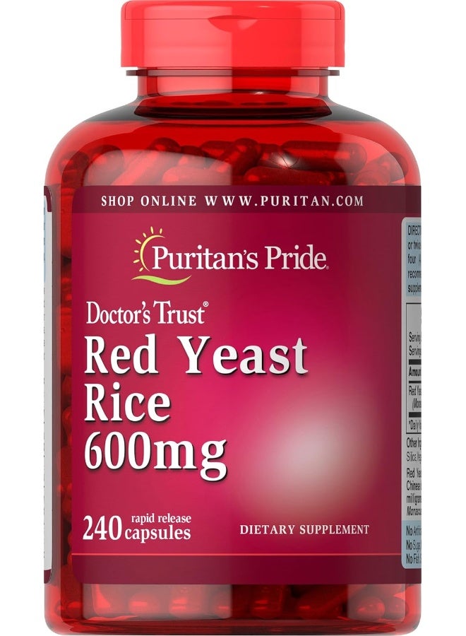 Red Yeast Rice 600 Mg 240 Count