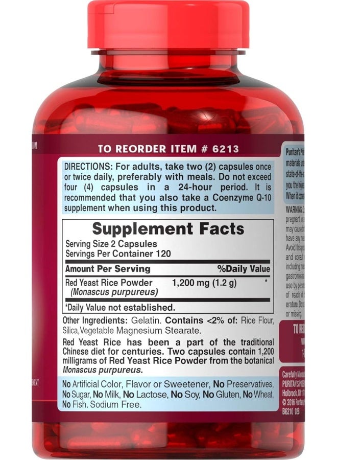 Red Yeast Rice 600 Mg 240 Count