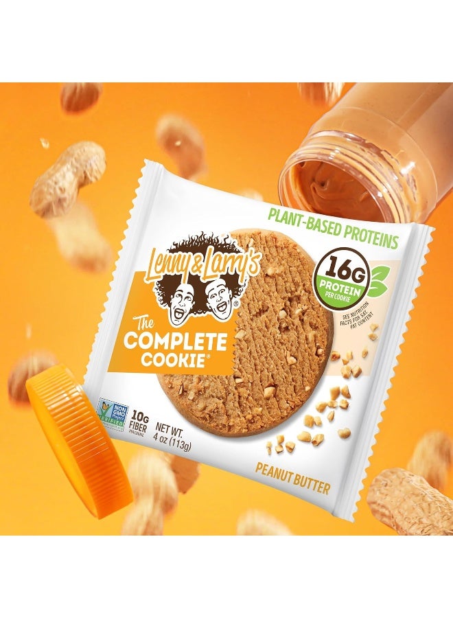 The Complete Cookie Peanut Butter Soft Baked 16G Plant Protein Vegan 4-Ounce Cookies (Pack Of 12)