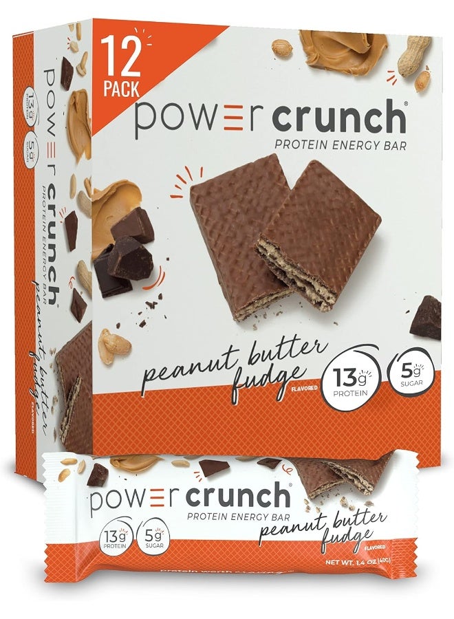 Protein Energy Peanut Butter Fudge 1.4 Ounce 12 Count (Pack Of 1)