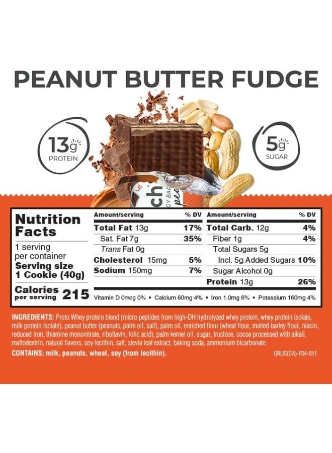 Protein Energy Peanut Butter Fudge 1.4 Ounce 12 Count (Pack Of 1)