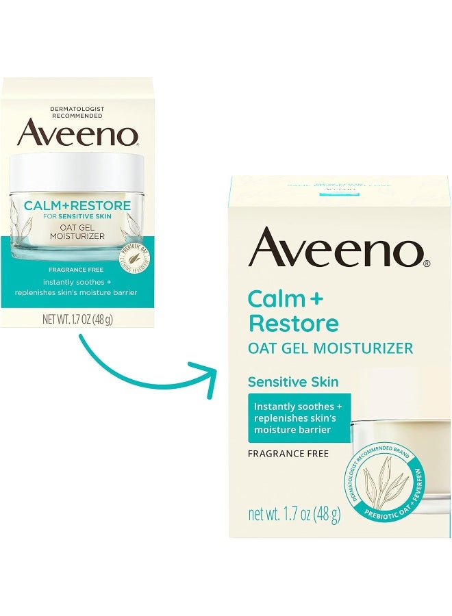 Calm + Restore Oat Gel Facial Moisturizer For Sensitive Skin