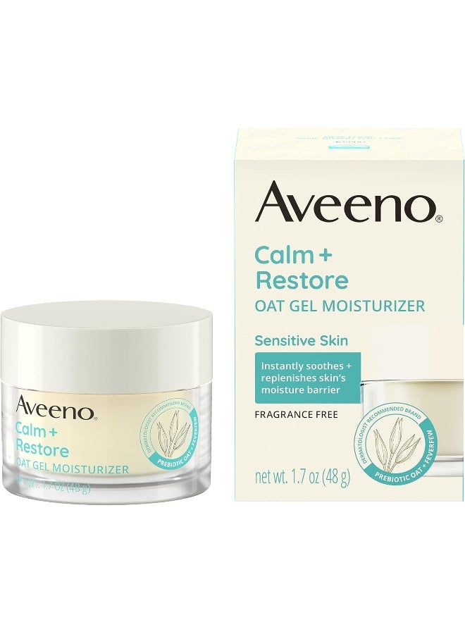 Calm + Restore Oat Gel Facial Moisturizer For Sensitive Skin