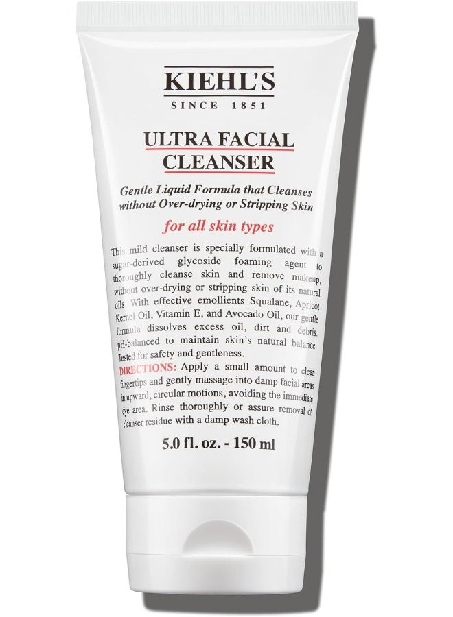 Ultra Facial Cleanser For Unisex, 5 Ounce/150Ml (All Skin Types)