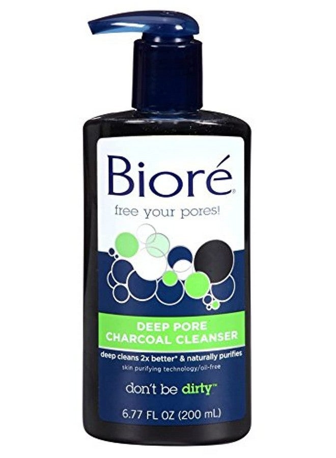 Biore Deep Pore Charcoal Cleanser, 6.77 Ounce, 2 Pack