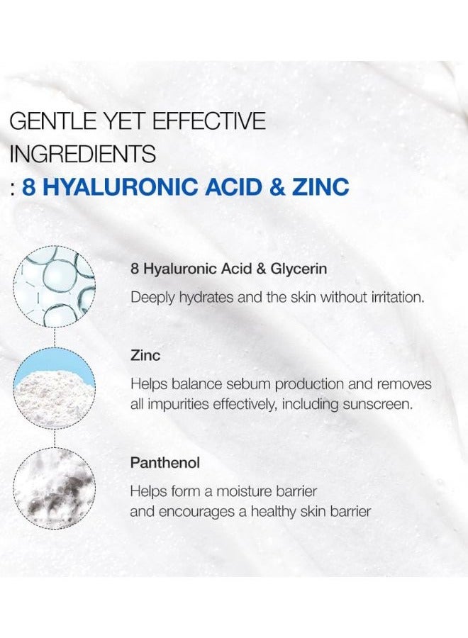 8 Hyaluronic Acid Hydrating Gentle Foaming Cleanser 150ml