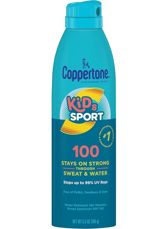 Sport Kids Sunscreen Continuous Spray Spf 100 (5.5 Ounce)