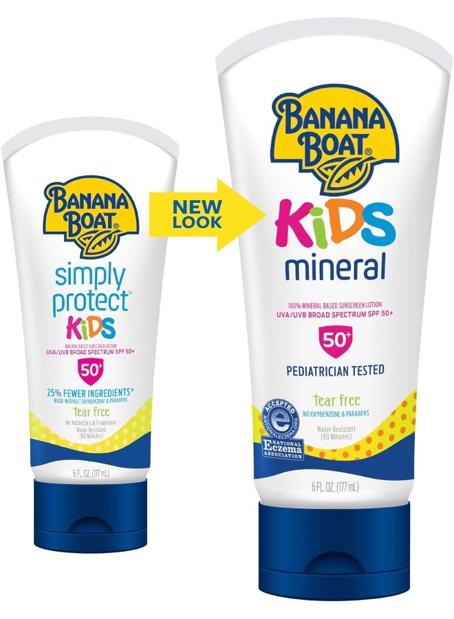 Kids 100% Mineral Sunscreen Lotion Spf 50 Twin Pack