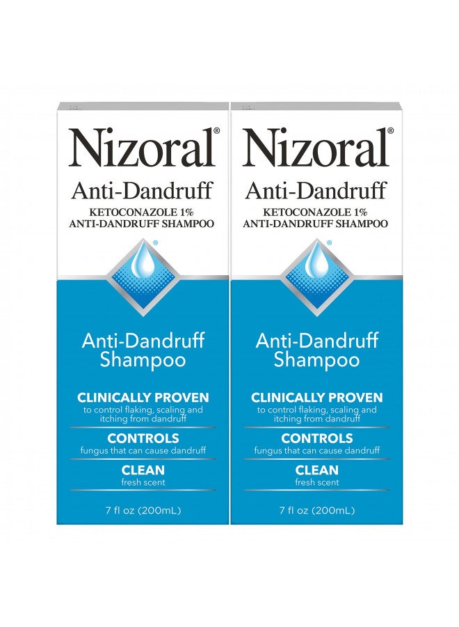 Anti-Dandruff Shampoo With 1% Ketoconazole, Fresh Scent, 14 Fl Oz (Pack Of 2)