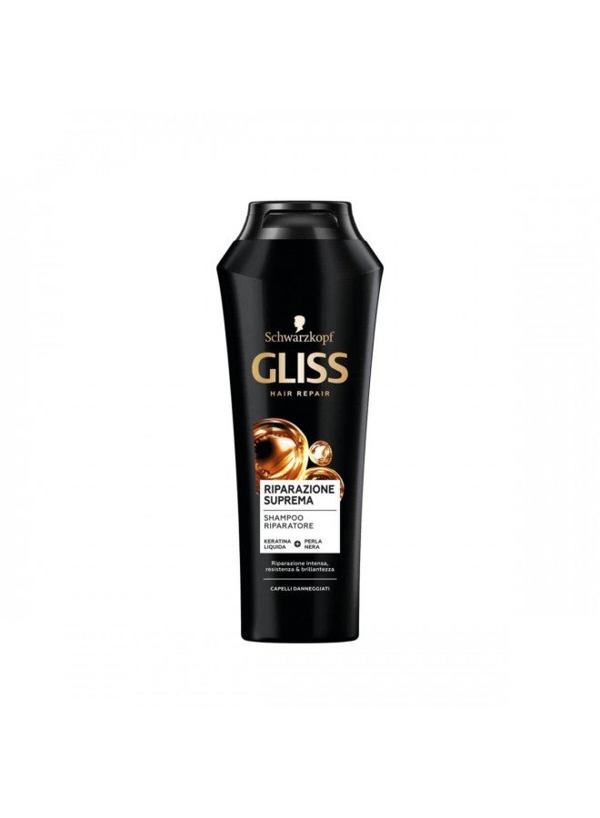 Gliss  Shampoo Riparazione Suprema 8.4 Fl Oz Made In Italy [Italian Import]