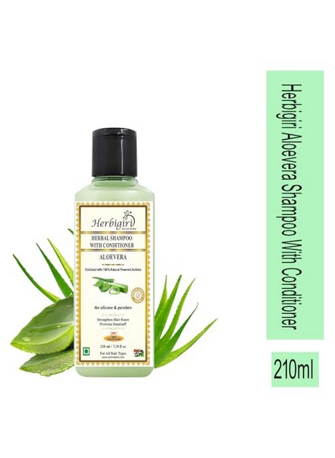 Herbigiri Herbal Aloevera With Hiar Conditioner Shampoo 210Ml (Pack Of 10)