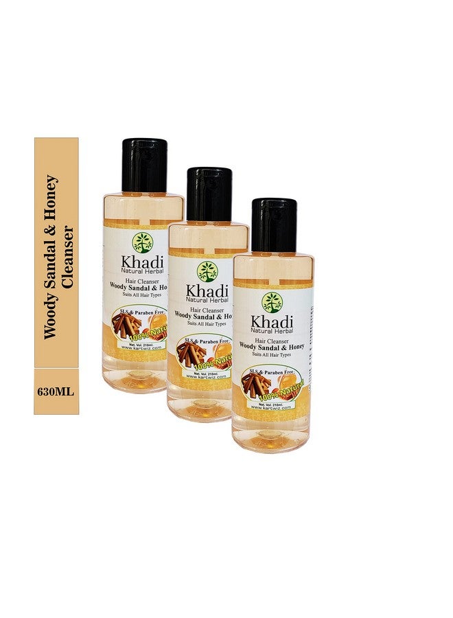 Herbigiri Herbal Premium Choice Woody Sandal Shampoo, 210Ml Set Of 3