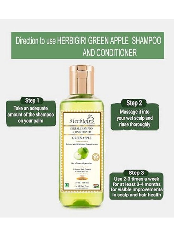 Herbigiri Herbal Green Apple Conditioner + Shampoo 210Ml (Pack Of 5)