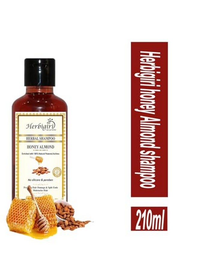 Herbigiri Herbal Honey Almond Shampoo, 210 Ml Pack Of 2