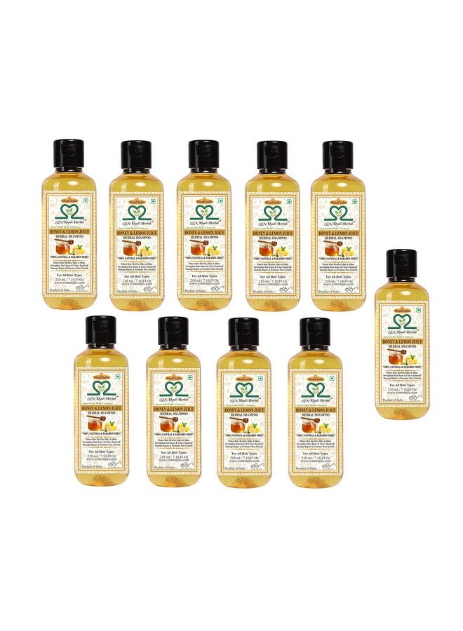 Ayurvedic Honey & Lemon Juice Shampoo 210 Ml (Pack Of 10)