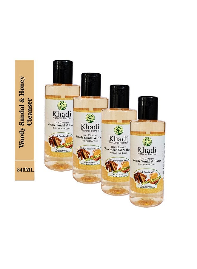 Herbigiri Herbal Premium Choice Woody Sandal Shampoo, 210Ml Set Of 4