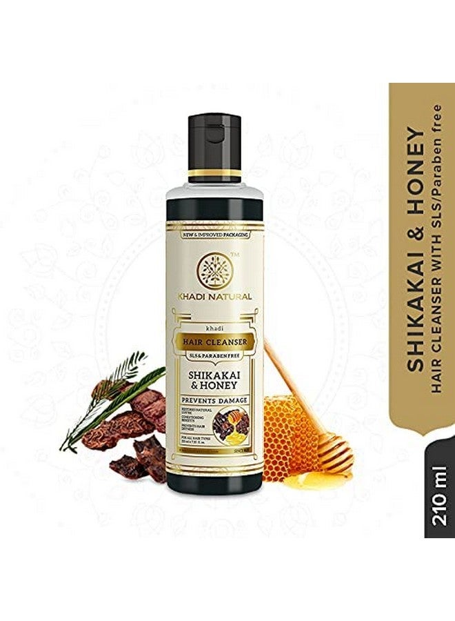 Herbal Shikakai & Honey Hair Cleanser Sls/Paraben Free Set Of 2 Men & Women (420 Ml)