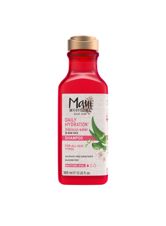 Lightweight Hydration Hibiscus Water Shampoo For Daily Moisture Made With Aloe Vera, Vegan, Sulphate Free And Paraben Free, 385Ml