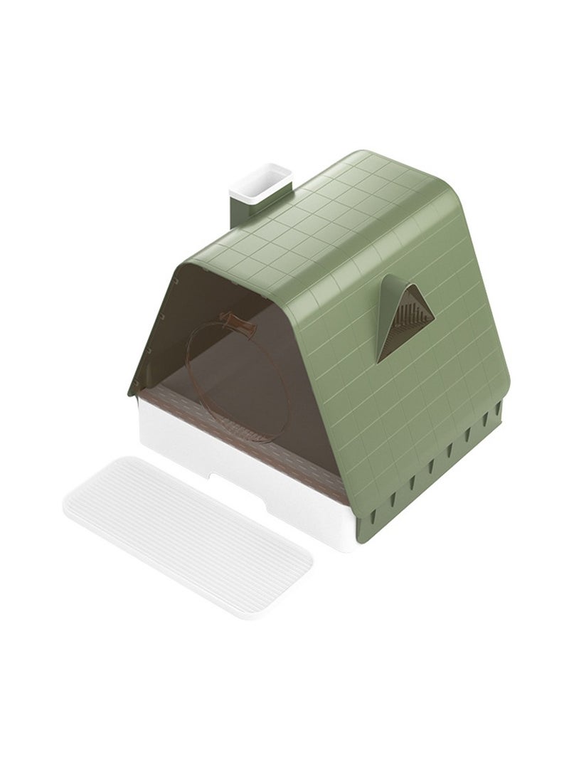 Cat Litter Box - Stylish & Functional for Indoor Cats - Large Space, Leak-Proof, and Odor-Free - Includes Litter Scoop