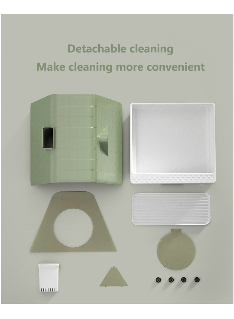 Cat Litter Box - Stylish & Functional for Indoor Cats - Large Space, Leak-Proof, and Odor-Free - Includes Litter Scoop