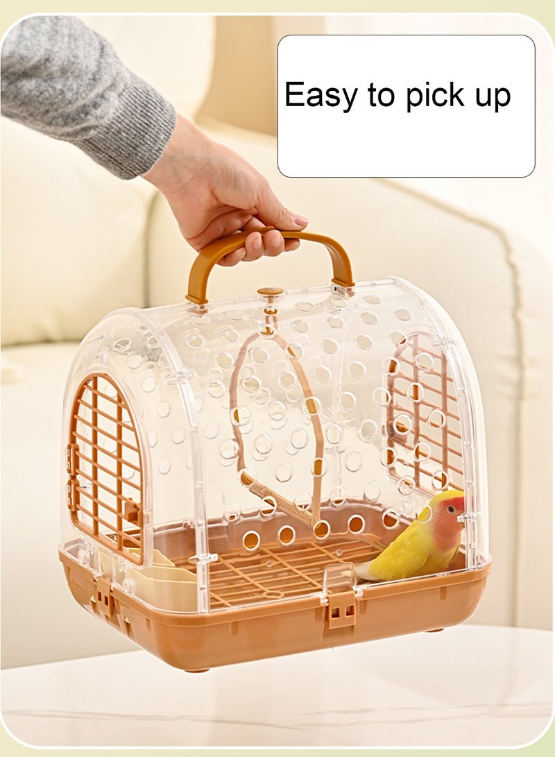 Portable Bird Cage Bird Carrier Bag Bird Travel Cage Walk Birds Portable Takeout Cages Bird Travel Carrier Breathable Lightweight Parrot Bird Cage