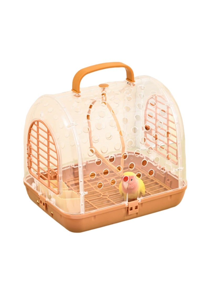 Portable Bird Cage Bird Carrier Bag Bird Travel Cage Walk Birds Portable Takeout Cages Bird Travel Carrier Breathable Lightweight Parrot Bird Cage