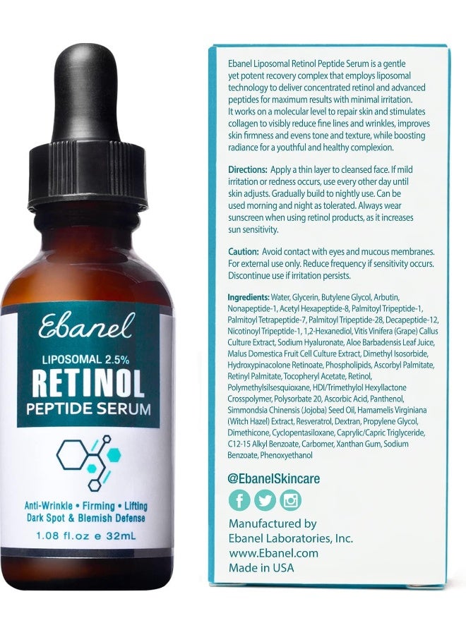 Retinol Serum 2.5 With Hyaluronic Acid And Peptide Complex Serum