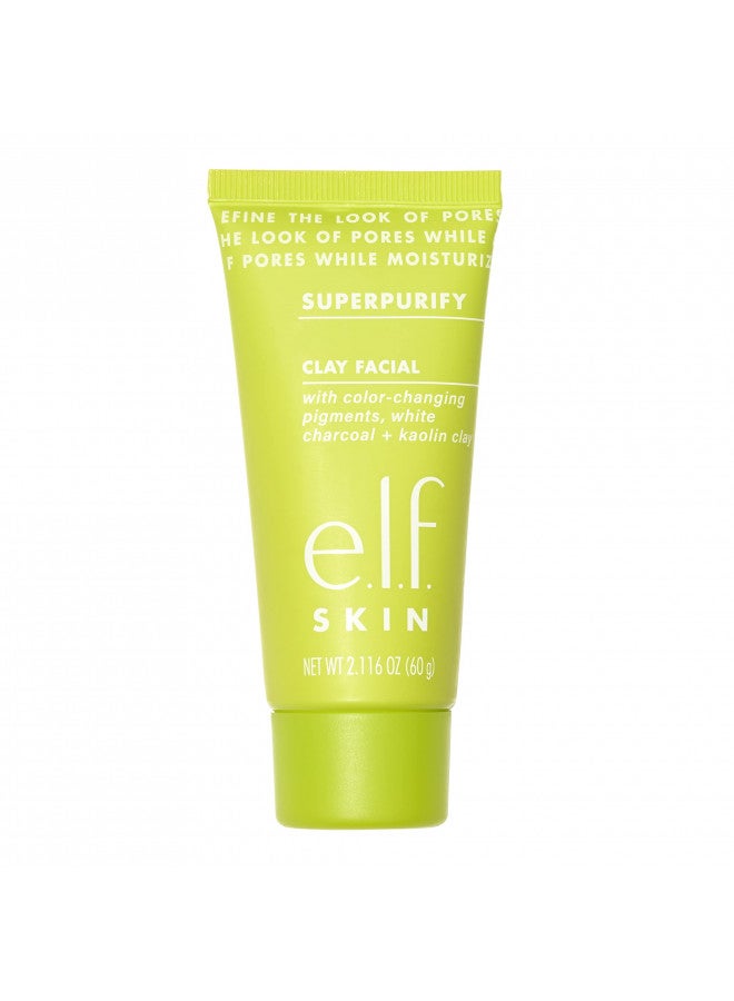 Skin Superpurify Clay Facial, Colour-Morphing Mask For Detoxifying & Smoothing Skin, Minimise Pores & Reduce Excess Oil