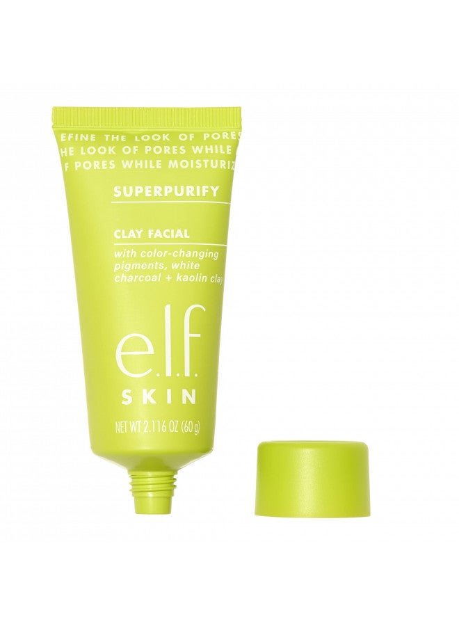 Skin Superpurify Clay Facial, Colour-Morphing Mask For Detoxifying & Smoothing Skin, Minimise Pores & Reduce Excess Oil