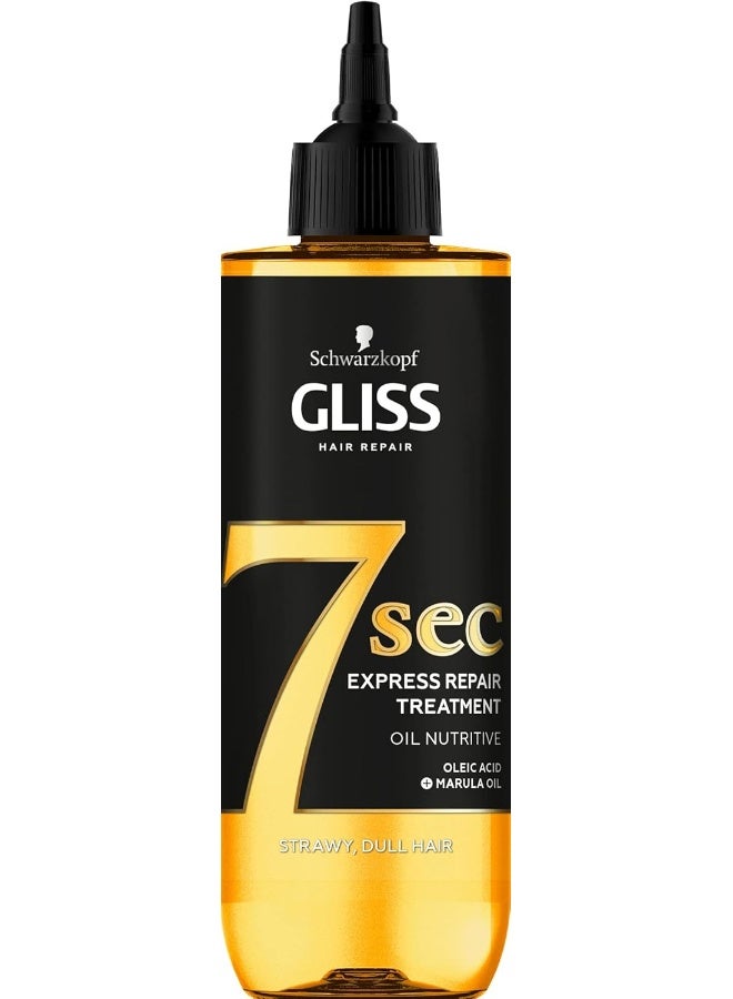 Gliss 7 Seconds Express Hair Repair Treatment, Oil Nutritive, Instant Hair Mask For Dull And Dry Hair, 200 Ml, (Pack Of 1)