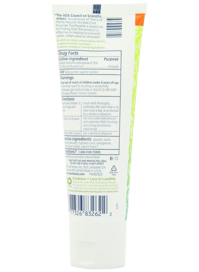 Natural Wicked Cool! Fluoride Toothpaste, Mild Mint, 4.2 Ounce