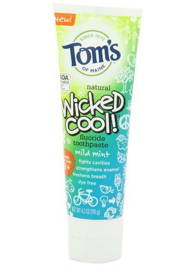 Natural Wicked Cool! Fluoride Toothpaste, Mild Mint, 4.2 Ounce