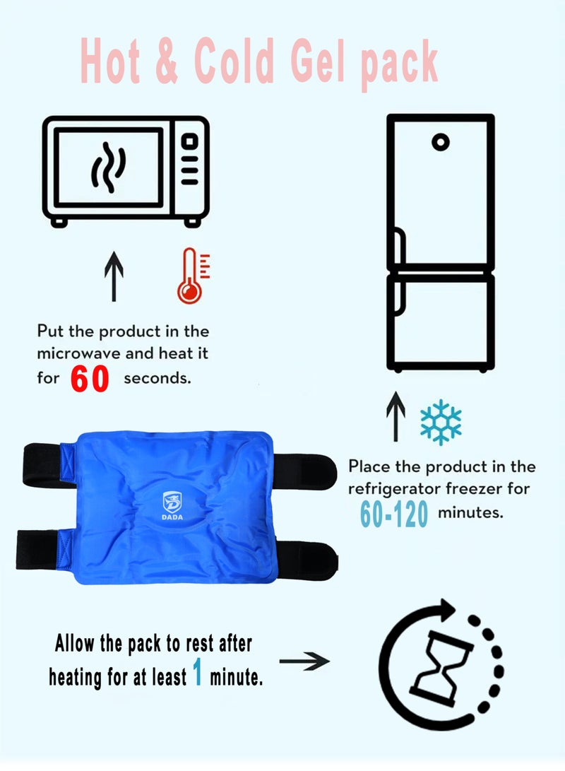 Hot/Cold Gel Compress for Joint and Knee, for acute injuries, swelling, strain & pain, chronic pain, arthritis, muscle spasms & joint stiffness, HCSL01