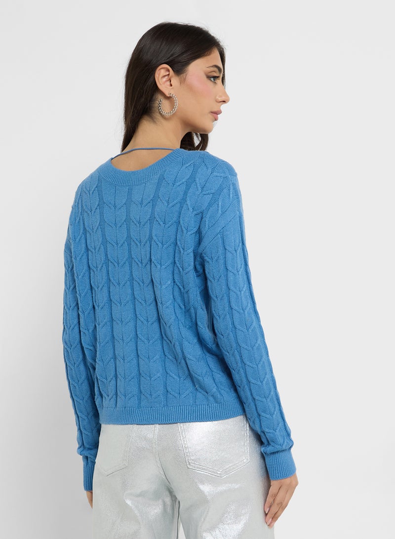 Round Neck Knitted Swaeter