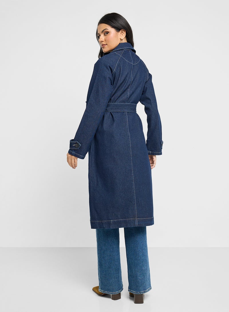 Longline Denim Coat