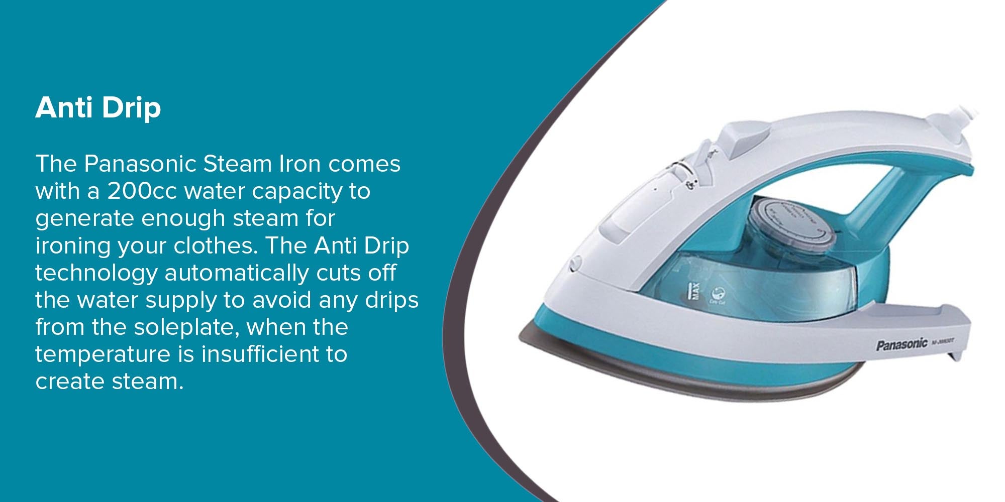 Steam Iron 1850W 1850.0 W NI-JW650T Multicolour