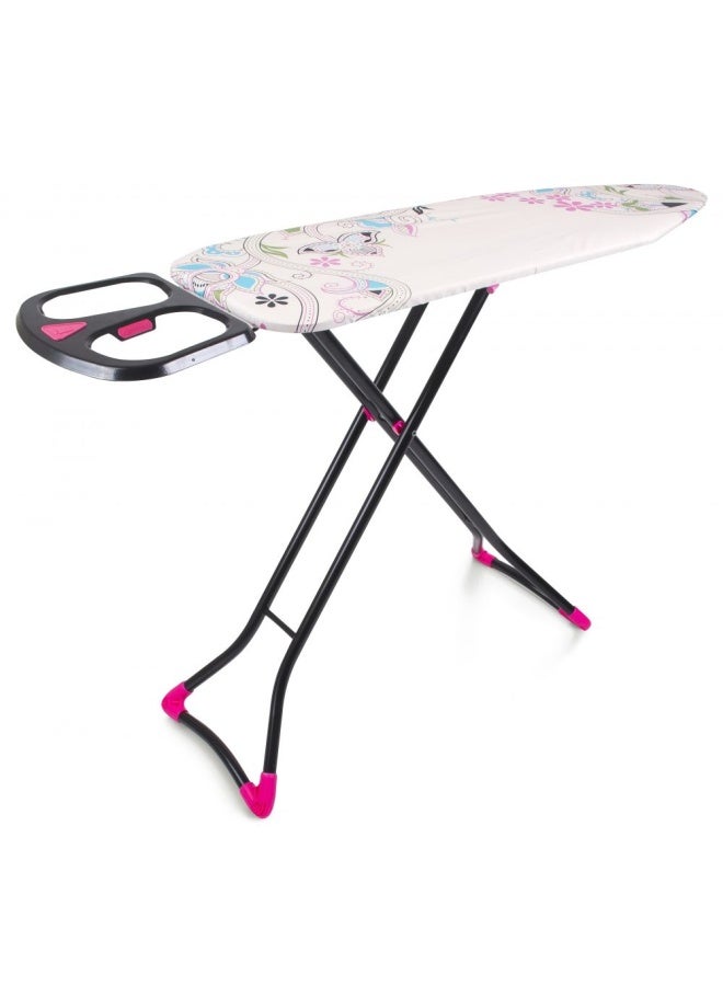 Harmony Rachel Iron Board Ironing Table Heat Resistant Contemporary lightweight and Compact Ironing Board With Iron Rest All-Iron Frame Home Supply Space Saving Ironing Stand 40X120