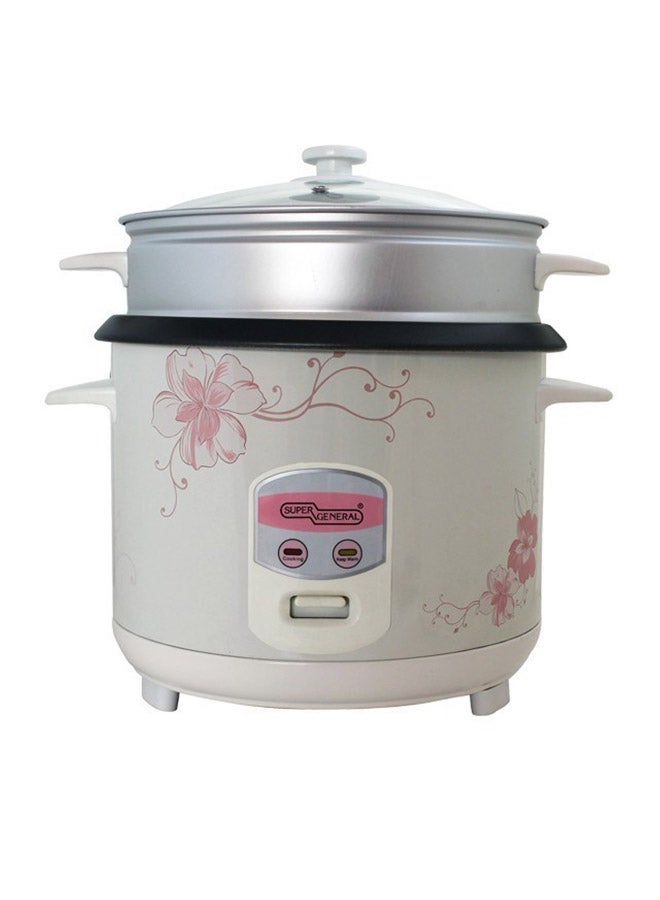 Electric Non Stick Rice Cooker 1.5L 1.5 L 500.0 W SGRC15W Off White/Silver