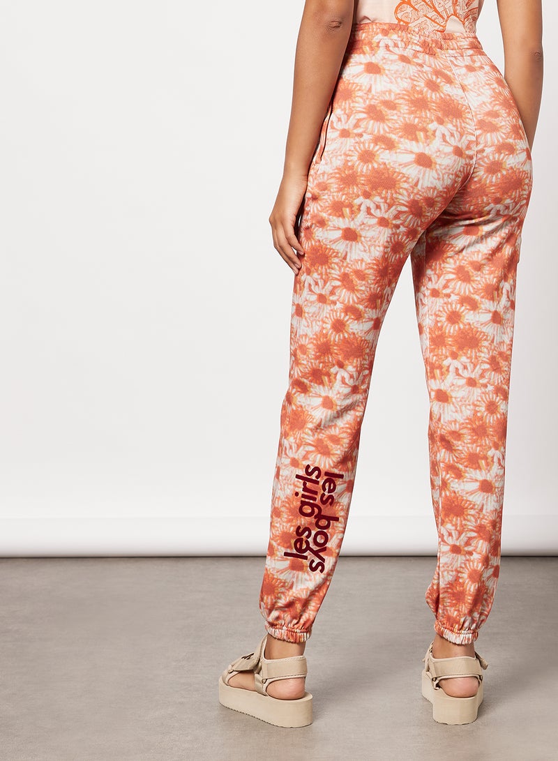 Hazy Daisy Joggers Orange