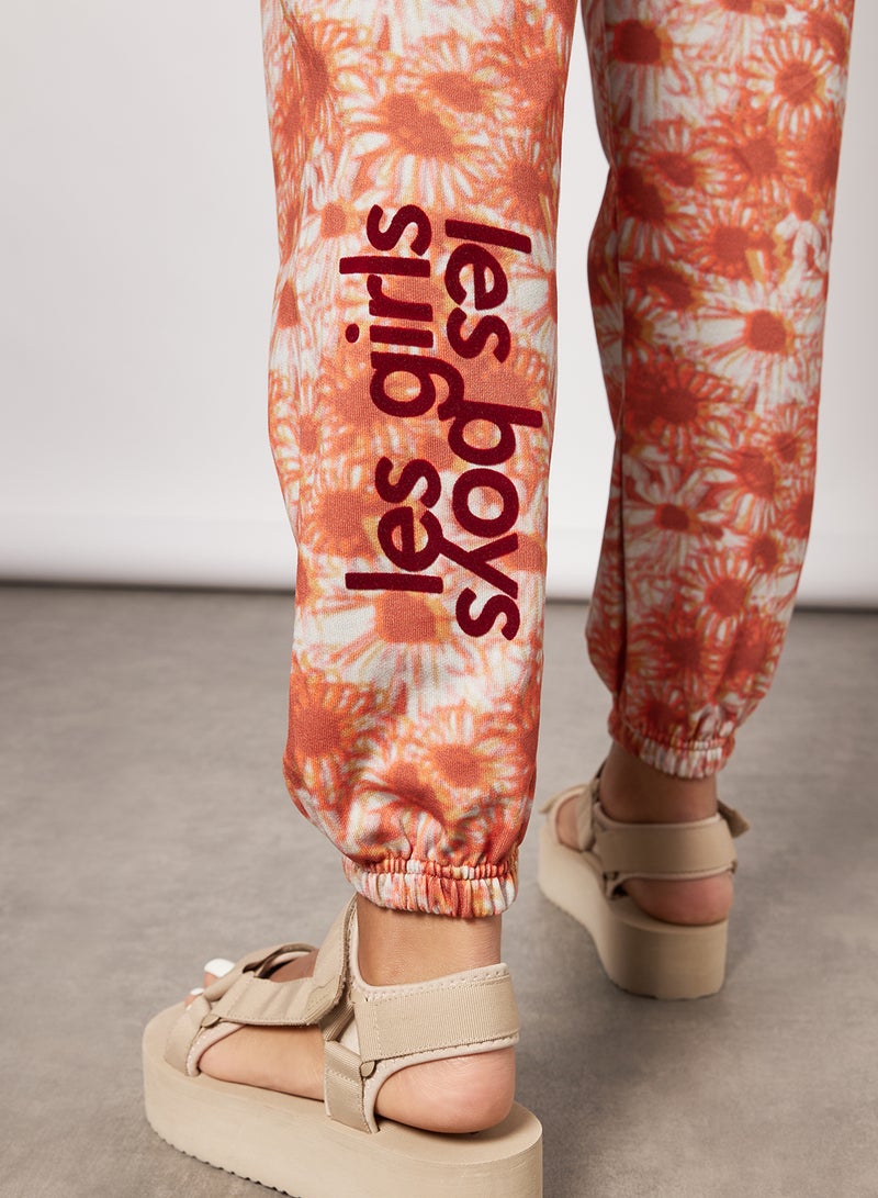 Hazy Daisy Joggers Orange