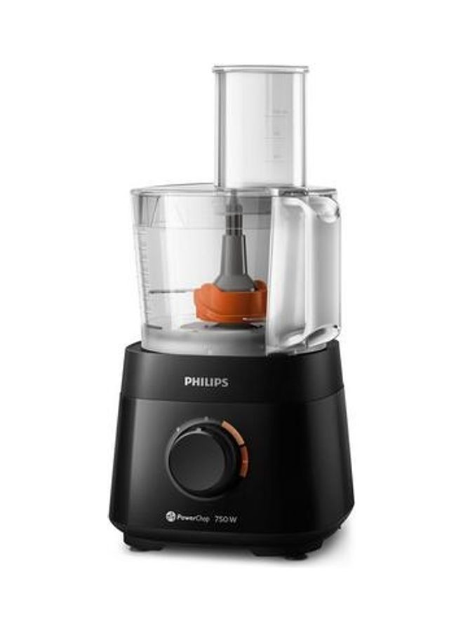 Compact Food Processor 1.5 L 750 W HR7301/90 Black