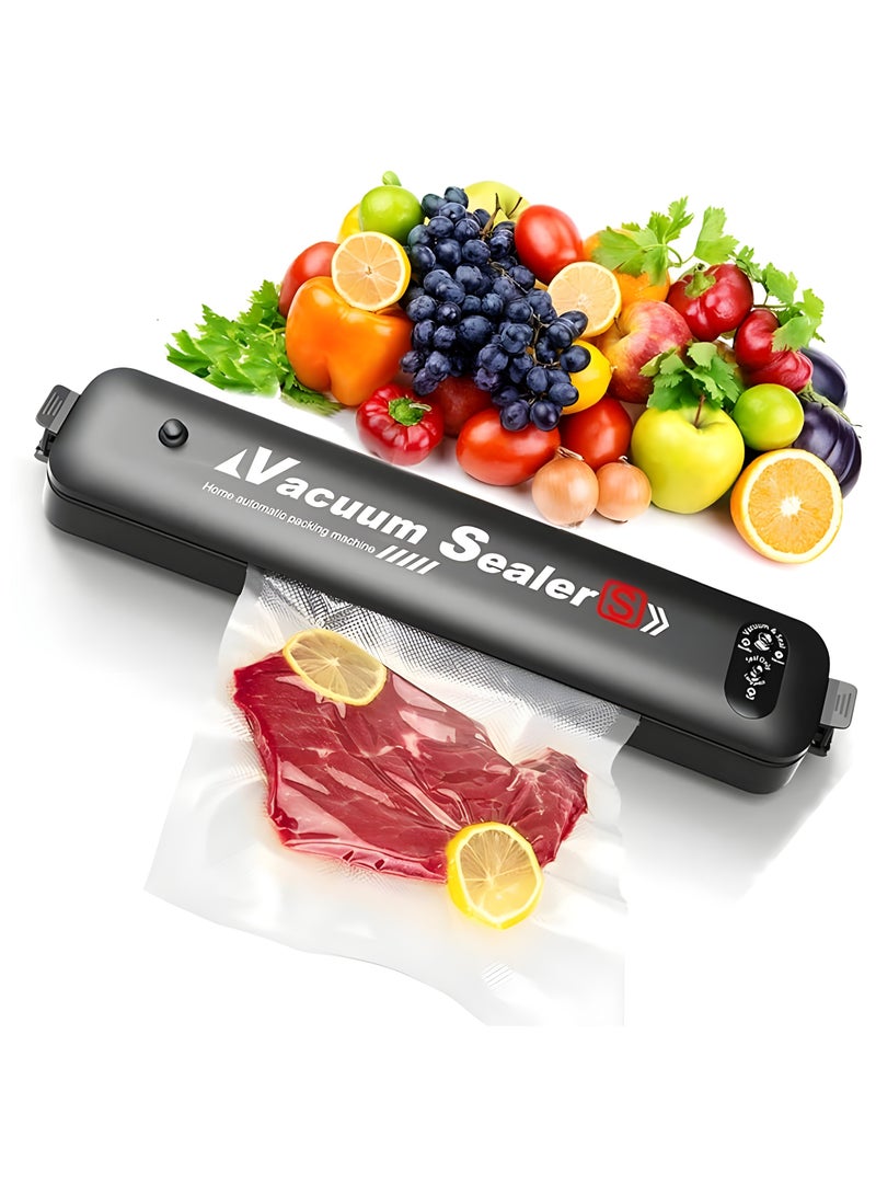 Vacuum Sealer, Automatic Food Preservation Vacuum Air Sealer with 15 Sealing Bags,Food Sealing Machine Light Weight Food Saver for Dry/Moist/Fresh Food Storage