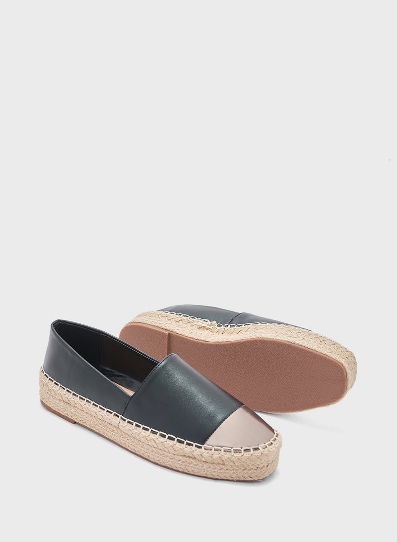 Metallic Toe Espadrille