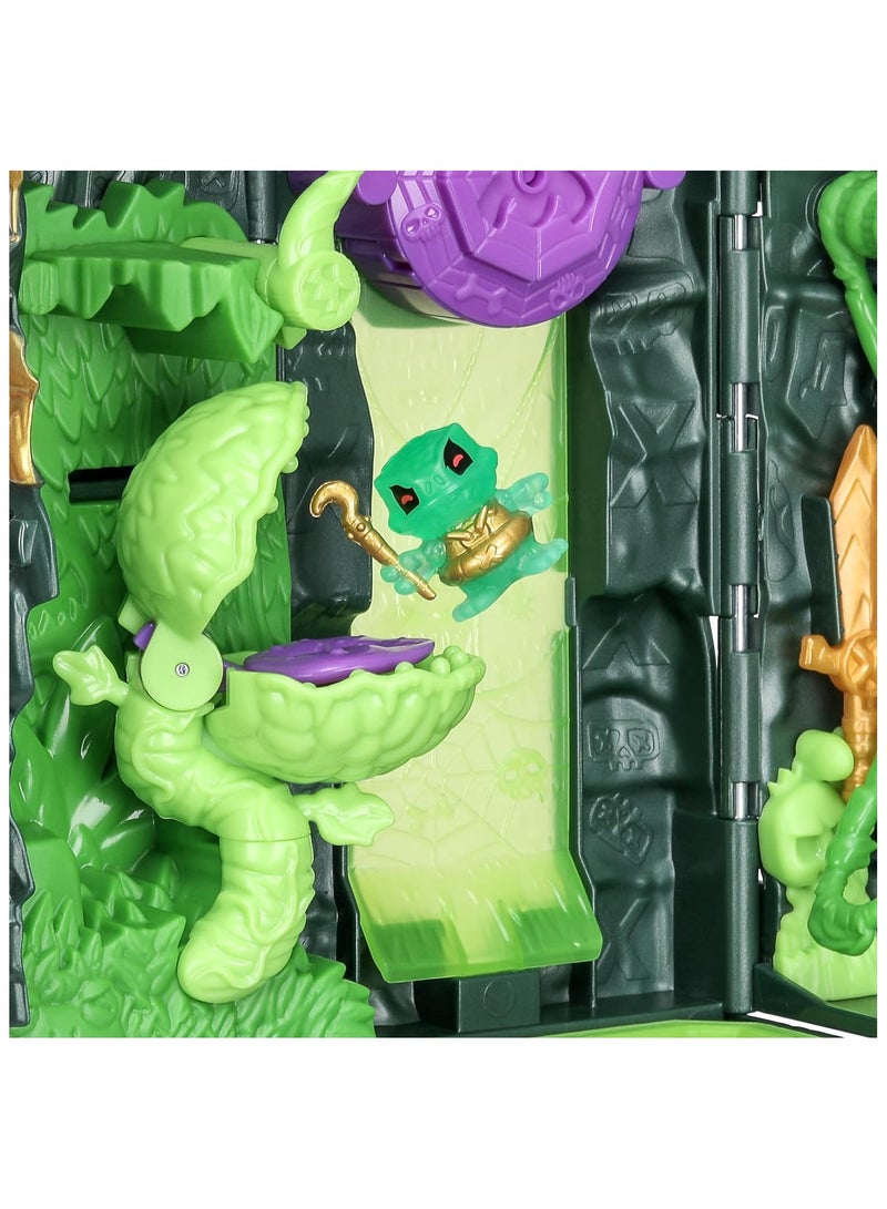 Lost Lands Skull Island Swamp Tower Micro Playset, 15 Levels of Adventure