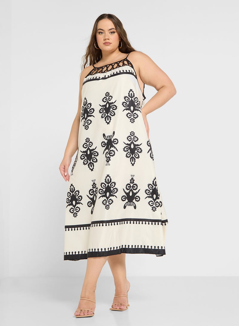 Bohemian Style A Line Dress