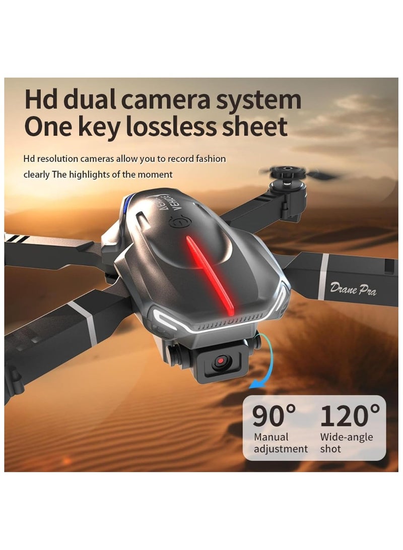 1080P HD FPV Camera Drone, Foldable RC Quadcopter, Altitude Hold, Obstacle Avoidance, Headless Mode, Perfect Gift for Kids, Portable, WiFi Connectivity, Music Zoom, Easy Control,