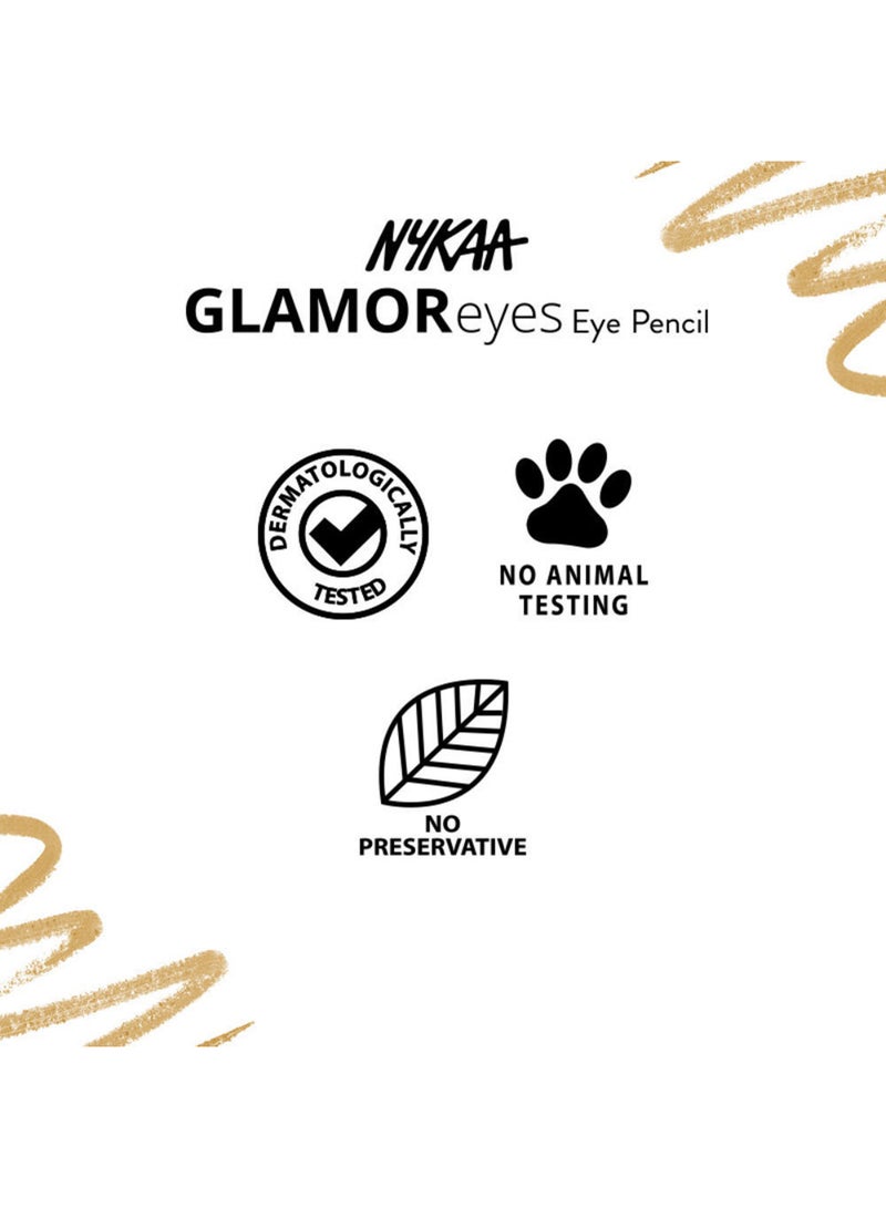 Glamoreyes Colour Eye Pencil Kajal Golden Fleur 11 Smudgeproof Waterproof And Fadeproof Formula