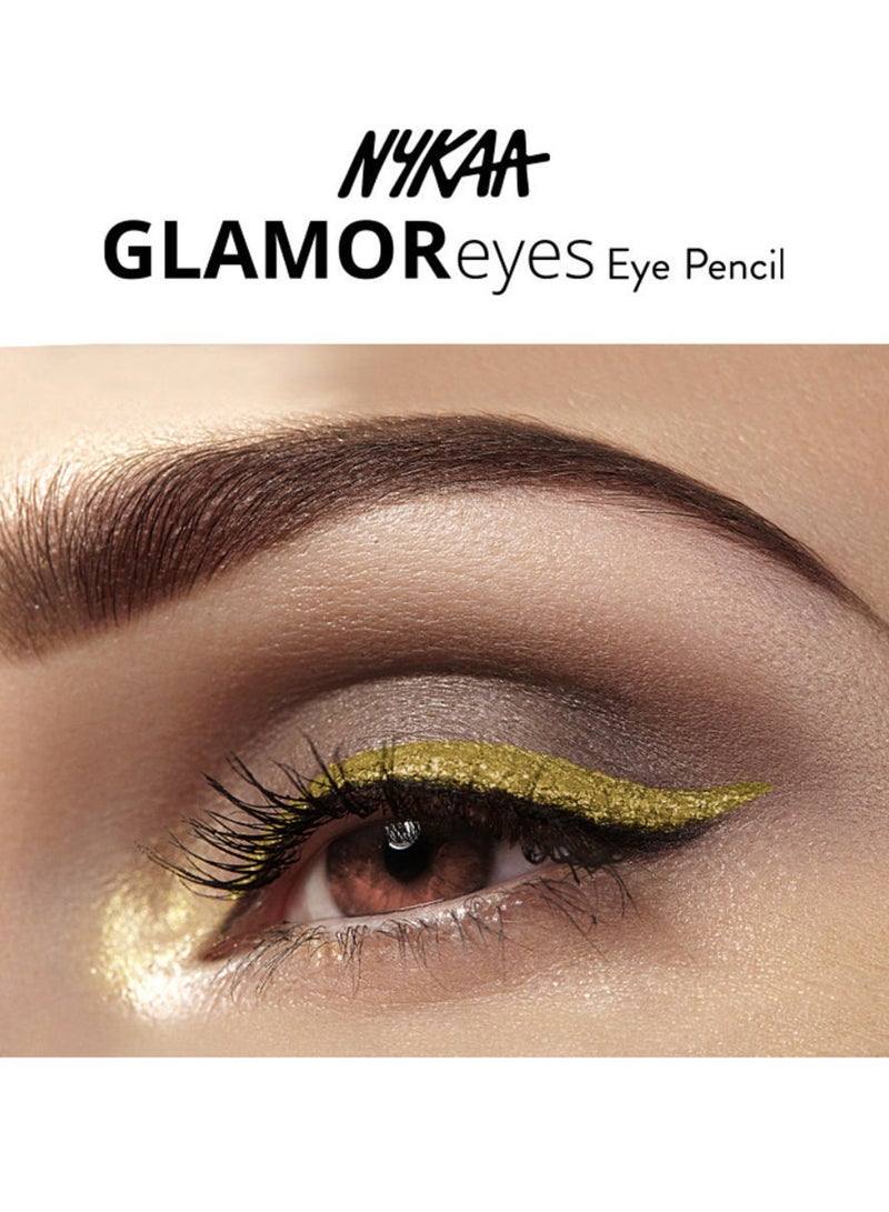 Glamoreyes Colour Eye Pencil Kajal Golden Fleur 11 Smudgeproof Waterproof And Fadeproof Formula